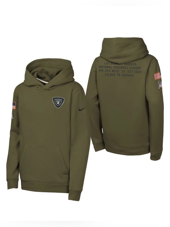 Nike Other - Nike Las Vegas Raiders Salute To Service Hoodie - Youth Size Small & Large NWOT